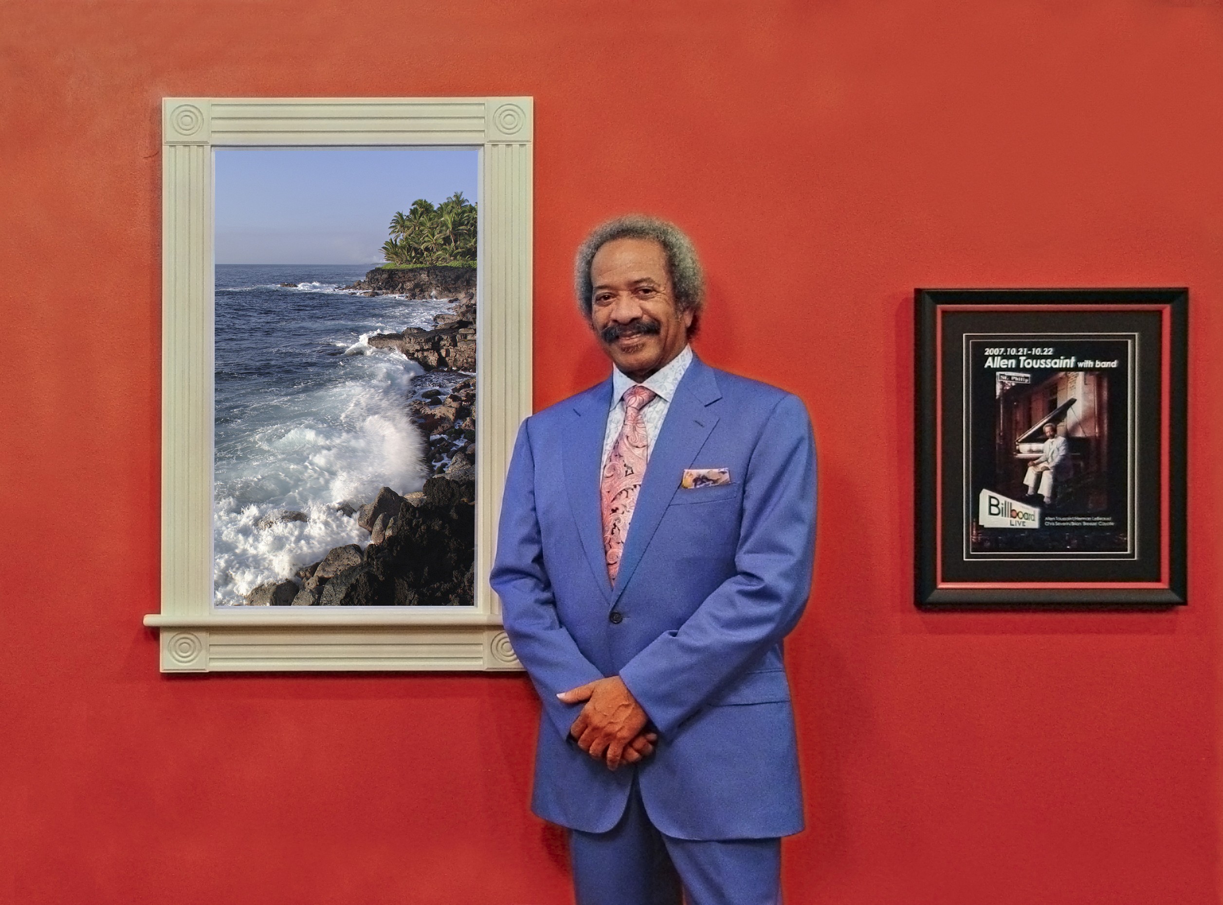 Alan Toussaint in Front of eScape in his home studio