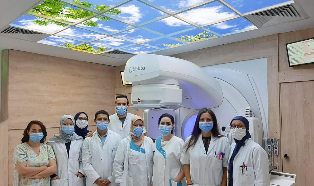 Staff at Morocco hospital under Sky Factory SkyCeiling