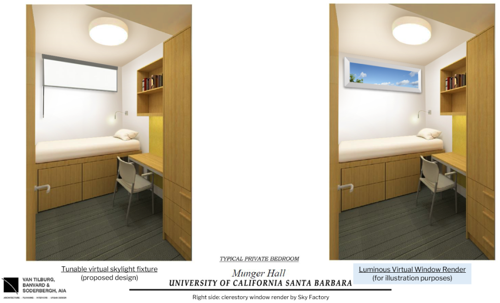 Image 2 Dorm Room Render with and Without LVW