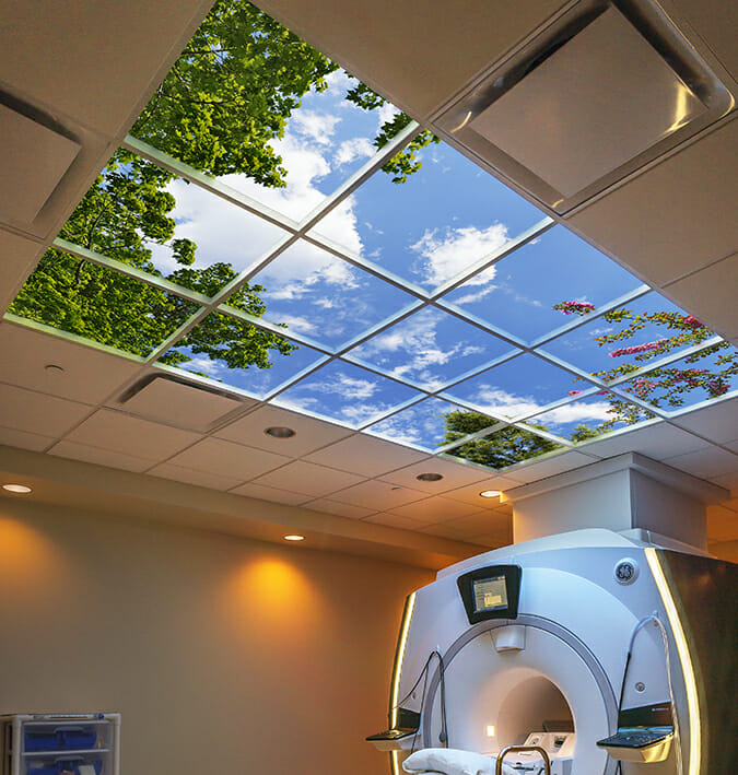 Luminous SkyCeiling Over MRI at Houston Methodist Hospital