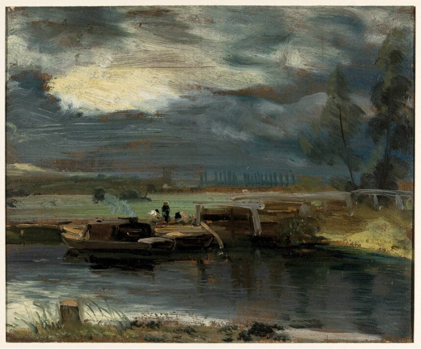 Barges on The Stour John Constable about 1811 Britain. Victoria and Albert Museum London