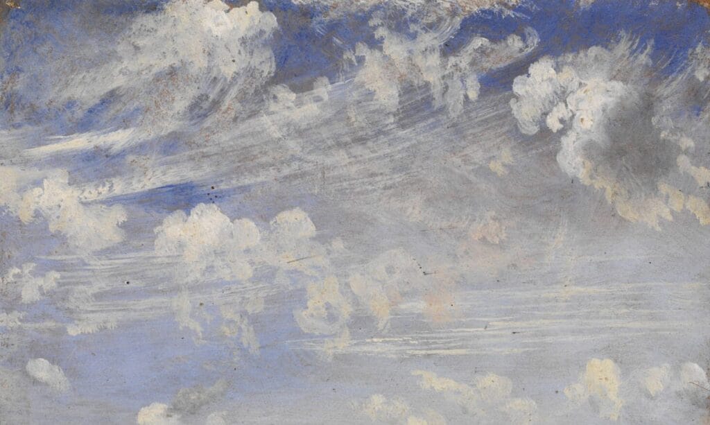 Study of Cirrus Clouds John Constable 1822 Britain. Victoria and Albert Museum London